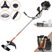 Podador de Grama Terra GRH-520 À Gasolina Motor 2 Tempos 52cc 2,5HP 6.500rpm Roçadeira Profissional Completa 4 Em 1 Com Carretel de Nylon + Lâmina Facão + Lâmina 3 Pontas + Escova de Aço 38 Cerdas Podador de Grama Terra GRH-520 À Gasolina Motor 2 Tempos 52cc 2,5HP 6.500rpm Roçadeira Profissional Completa 4 Em 1 Com Carretel de Nylon + Lâmina Facão + Lâmina 3 Pontas + Escova de Aço 38 Cerdas