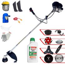 Podador Toyama RT43LB25A 43cc C/ Carretel Nylon + Facas 2 Pontas, 3 Pontas, 6 Pontas, 40 Dentes, 80 Dentes, Trimmer e Escova de Aço + EPI + ÓLEO STIHL Podador Toyama RT43LB25A 43cc C/ Carretel Nylon + Facas 2 Pontas, 3 Pontas, 6 Pontas, 40 Dentes, 80 Dentes, Trimmer e Escova de Aço + EPI + ÓLEO STIHL