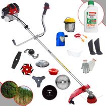 Podador Toyama RT52L 52cc Com Carretel Nylon + Facas 2 Pontas, 3 Pontas, 6 Pontas, 40 Dentes, 80 Dentes, Trimmer e Escova de Aço + EPI + ÓLEO STIHL Podador Toyama RT52L 52cc Com Carretel Nylon + Facas 2 Pontas, 3 Pontas, 6 Pontas, 40 Dentes, 80 Dentes, Trimmer e Escova de Aço + EPI + ÓLEO STIHL