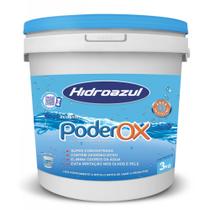PoderOX HidroAzul 3kg Oxidante Piscina Forte Oxigênio Ativo - Super Concentrado