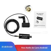 Podofo DAB + Antena Com Adaptador USB Android Car Radio GPS Receptor Estéreo Player Para Universal