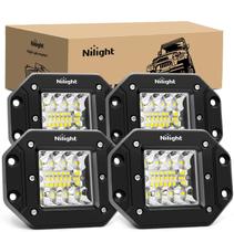 Pods de luz LED Nilight 42W Flush Mount 4 unidades para offroad Pods de luz LED Nilight 42W Flush Mount 4 unidades para offroad