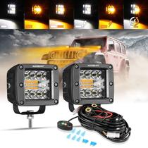 Pods LED Auxbeam ámbar de 3 pulgadas, 72W para luces antiniebla para camión, auto y ATV