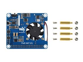 POE HAT Waveshare tipo C para Raspberry Pi 3B+/4B 802.3af/at POE HAT Waveshare tipo C para Raspberry Pi 3B+/4B 802.3af/at