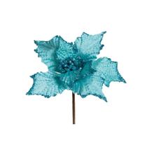 Poinsetia azul (flor cabo curto) c/1 un