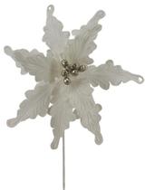 Poinsetia Branca 40cm - Tok da Casa