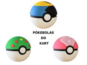 Pokebolas Love Moon Friend Ball Bola Kit 3 Kurt 2a Geração