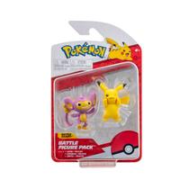 Pokemon - 2 Figuras de 5cm - Pikachu e Aipom