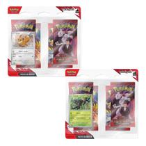 Pokémon 2x Blister Quádruplo EV10 Rivais Predestinados Zarude e Eevee Copag