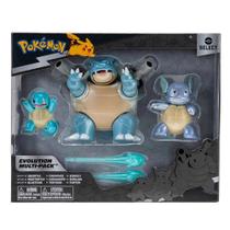 Pokemon - 3 Figuras - Squirtle, Wartortle E Blastoise 3289