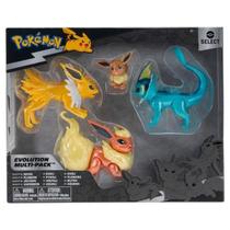Pokemon 4 Figuras Eevee, Jolteon, Vaporeon E Flareon
