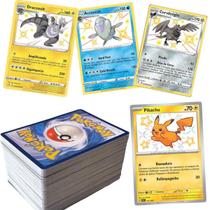 Pokémon 50 cartas + 5 Foil + 1 Shiny Garantido COPAG