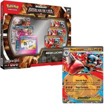 Pokémon Baralho Batalha De Liga Mega Lucario Ex 60 Cartas TCG Nível 3 Copag