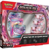 Pokemon Baralho Batalha de Liga TCG Mewtwo Ex da Equipe Rocket Copag 60 Cartas