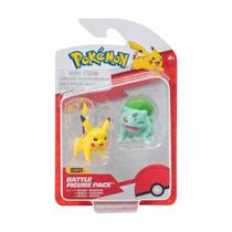 Pokémon Battle Figure Pack Bonecos Pokemon Pikachu E Bulbasaur