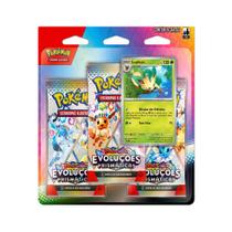 Pokémon Blister Escarlate e Violeta Evoluções Prismáticas 19 Cartas - Copag COR:LEAFEON Pokémon Blister Escarlate e Violeta Evoluções Prismáticas 19 Cartas - Copag COR:LEAFEON