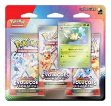 Pokémon Blister Triplo Evoluções Prismáticas - Leafeon, Glaceon ou Sylveon Pokémon Blister Triplo Evoluções Prismáticas - Leafeon, Glaceon ou Sylveon