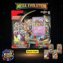 Pokemon Blister Triplo - Mega Evolução 01
