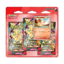 Pokémon Blister Triplo Megaevolução Herois Excelsos Charmander Pokémon Blister Triplo Megaevolução Herois Excelsos Charmander