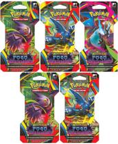 Pokemon Blister Unitario Fogo Fantasmagorico Kit com 5