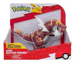 Pokémon Boneco 19 cm Articulado Tyrantrum Batalha Épica Sunny