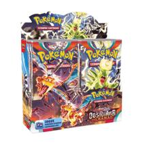 Pokemon Box 36 Booster Escarlate e Violeta Obsidiana Chamas Charizard Dragonite Greedent EX Coleção - Pokémon Cards Copag