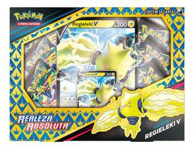 Pokémon Box Realeza Absoluta Regieleki V Com Carta Grande