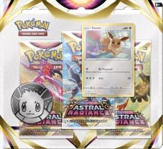Pokémon Cards SAS10 Astral Radiance Blister de 3 unidades com Eevee