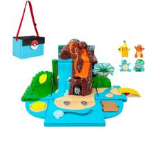 Pokémon Carry Case Playset Vulcão Pikachu Jazwares - Sunny