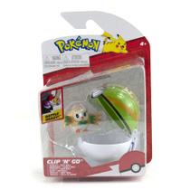 Pokémon Clip 'n' Go Mini Figura Rowlet e Nest Ball - Sunny