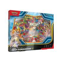 Pokémon Coleção Mega Kangaskhan EX Original Copag Lacrado Box Oficial com 8 Boosters Carta Promocional