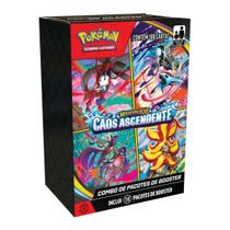 Pokémon Combo Pacotes De Booster Caos Ascendente ME04 108 Cartas Pokémon Combo Pacotes De Booster Caos Ascendente ME04 108 Cartas