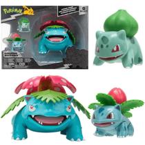 Pokémon Conjunto de Evoluções Bulbasaur, Ivysaur e Venusaur - Sunny Brinquedos