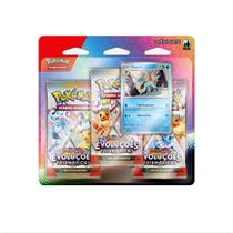 Pokémon Escarlate e Violeta 8.5 Evoluções Prismáticas Glaceon Blister Triplo Com 19 Cartas
