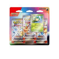 Pokémon Escarlate e Violeta 8.5 Evoluções Prismáticas Leafeon Blister Triplo Com 19 Cartas