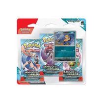 Pokémon Escarlate e Violeta 9 Amigos de Jornada Scraggy Blister Triplo Com 19 Cartas Pokémon Escarlate e Violeta 9 Amigos de Jornada Scraggy Blister Triplo Com 19 Cartas