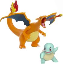 Pokemon Fire and Water Battle Pack - inclui 4,5 polegadas de ação de chamas Charizard e 2" Squirtle Action figuras