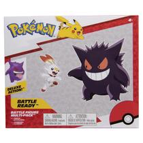 Pokemon Gengar e Scorbunny Battle Figure Multi Pack - Jazwares