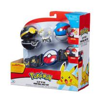 Pokémon kit Cinto Clip Go + 2 Pokebola + 1 Figura - DTC