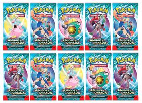 Pokemon Kit com 10 boosters 60 Cartas
