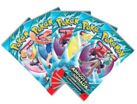 Pokemon Kit com 5 Boosters 30 Cartas