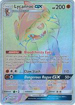 Pokémon Lycanroc-GX - 156/145 - Secret Rare - Sun & Moon: Guardians Rising