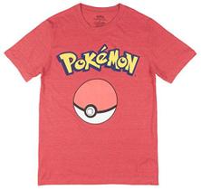 Pokemon Masculino Poke Ball Triblend T-Shirt, Vermelho, X-Grande