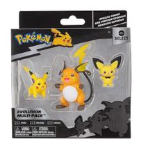 Pokemon Multipack De Evolução - Pichu Pikachu E Raichu 3295