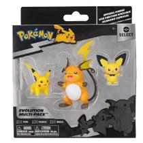 Pokemon Multipack Evolucao Pichu Pikachu Raichu Sunny