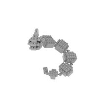 Pokemon Onix 106 135pçs Nano Bloco Micro Blocos De Montar