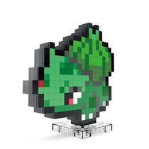 Pokemon Pixel Art Bulbsaur (Blocos de Montar) - Mega Brands Pokémon (374 peças)