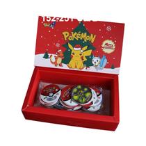 Pokémon Tazos 1ª e 2ª Geração - 100/160 Peças 3D (Cartões Quadrados e Redondos) + Álbum