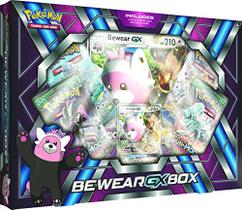 Pokemon TCG: Bewear Gx Box - 4 Booster Pack com cartão promocional de folha