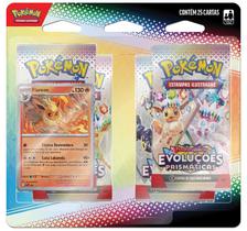 Pokémon TCG Blister Flareon Quadruplo Evoluções Prismaticas